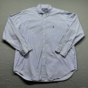 Ralph Lauren Shirt Mens XL Blue‎ Blake Checked Button Down Classiccore Preppy